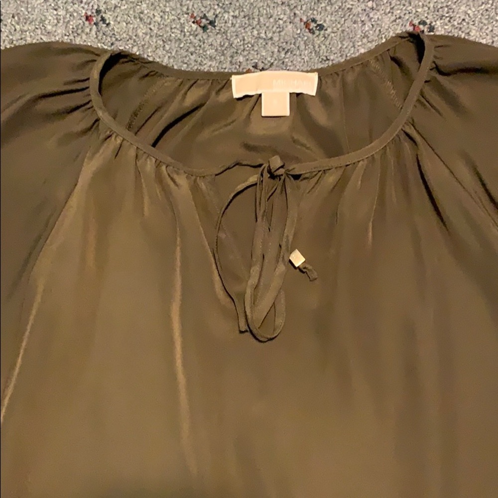 Michael Kors Olive Green 3quarter shirt